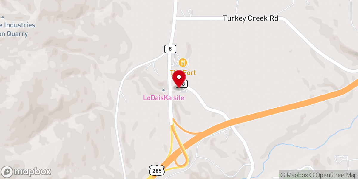 Map showing location of Willow Ridge Manor