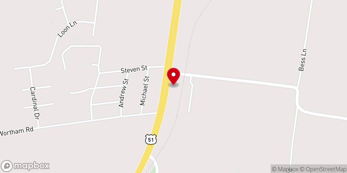 Map showing location of Big Hatchie Baptist Association