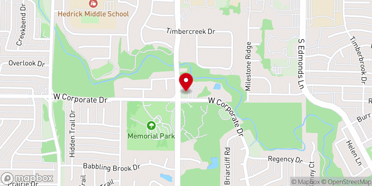 Map showing location of Valley Parkway Church of Christ