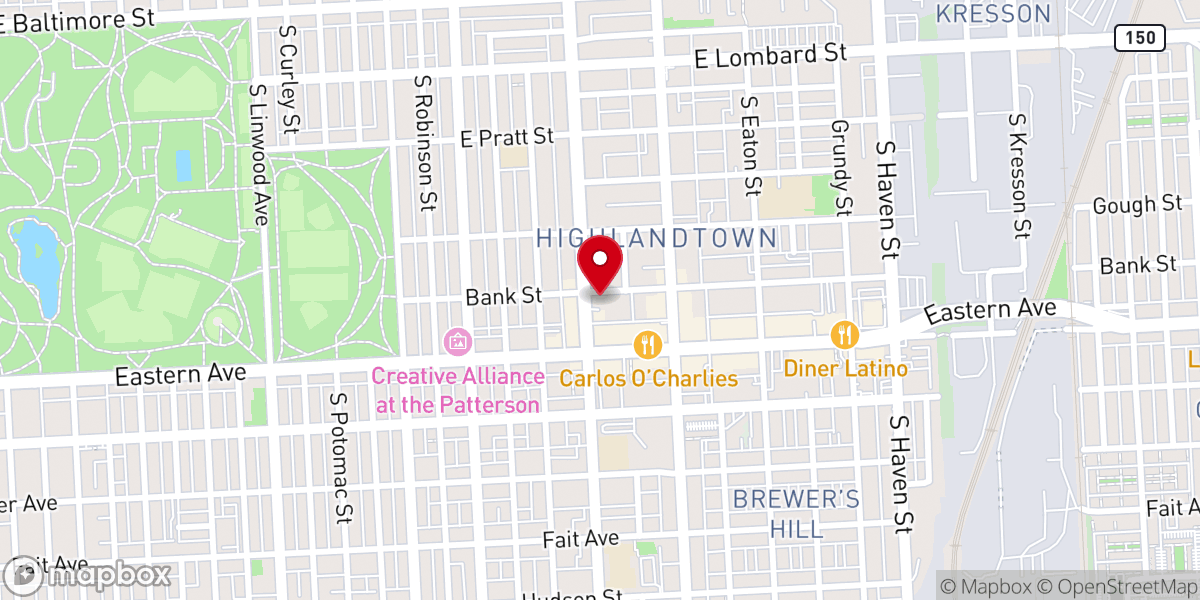 Map showing location of Nazareth Lutheran Church