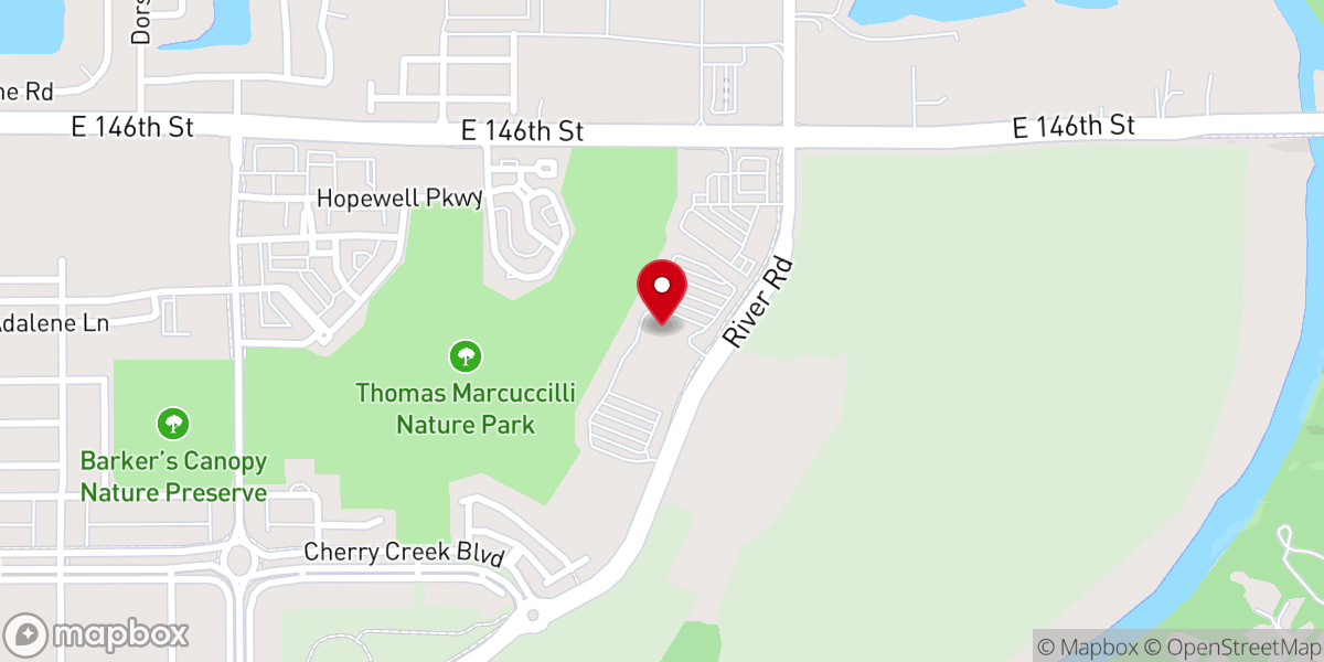 Map showing location of Harvest Church