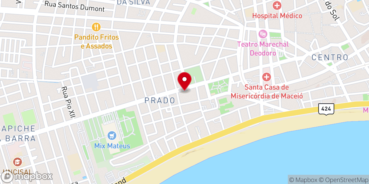 Map showing location of Igreja Evangélica Congregacional