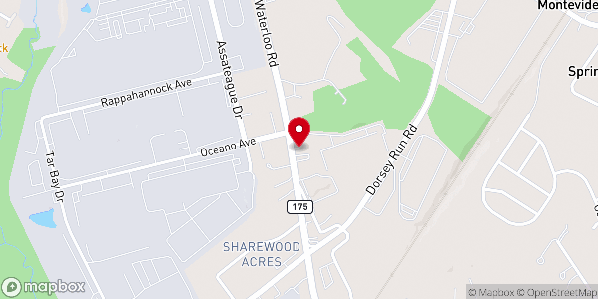 Map showing location of Wesley Chapel United Methodist