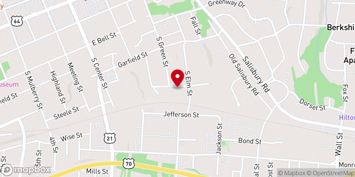 Map showing location of Scott's Chapel United Methodist Church