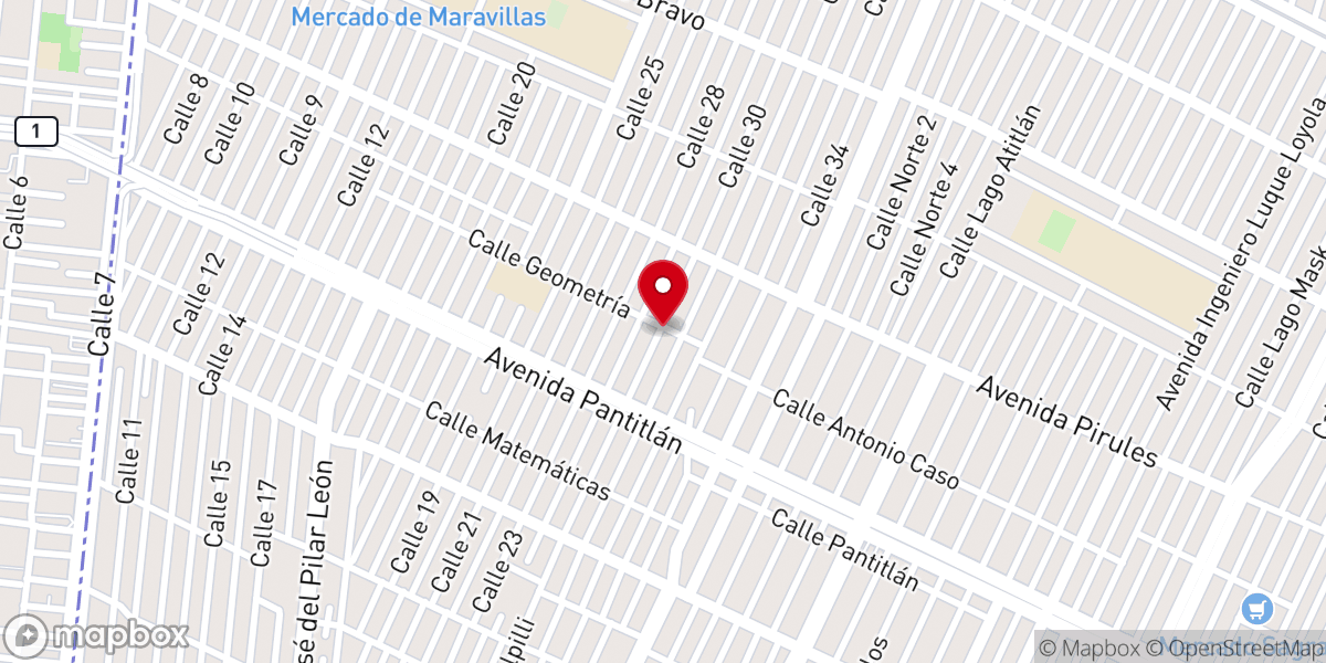 Map showing location of Iglesia Cristiana Fraternidad Familiar Amiel
