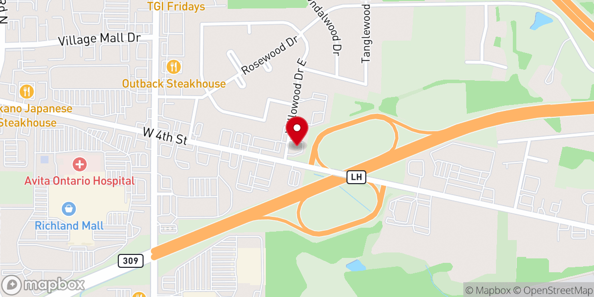 Map showing location of Potter's House Mansfield