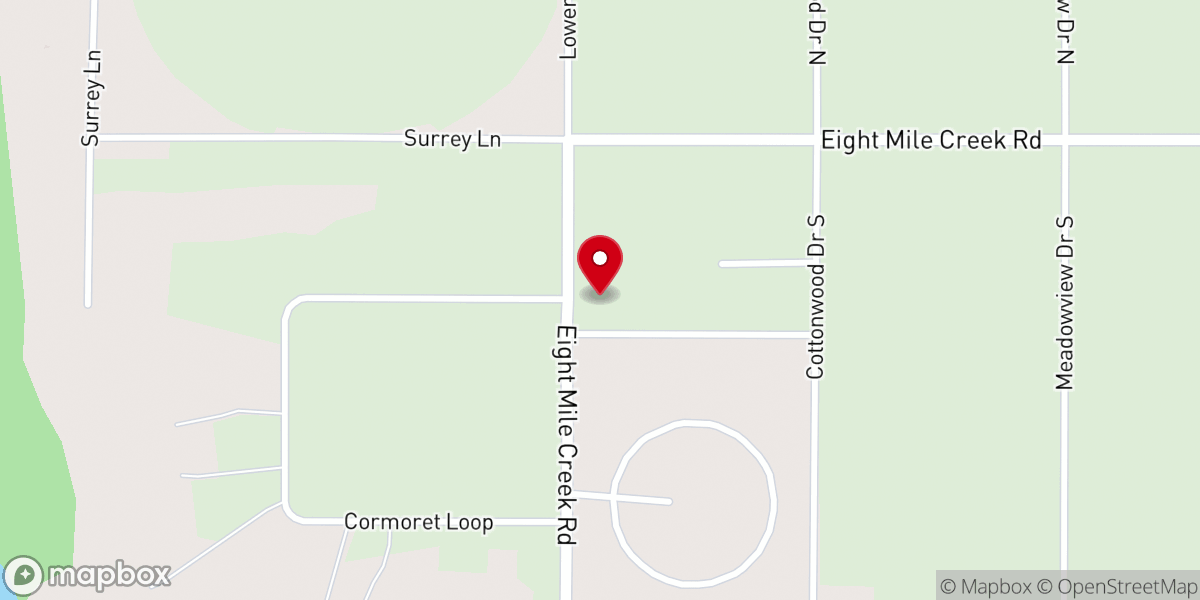 Map showing location of Highway Baptist Church