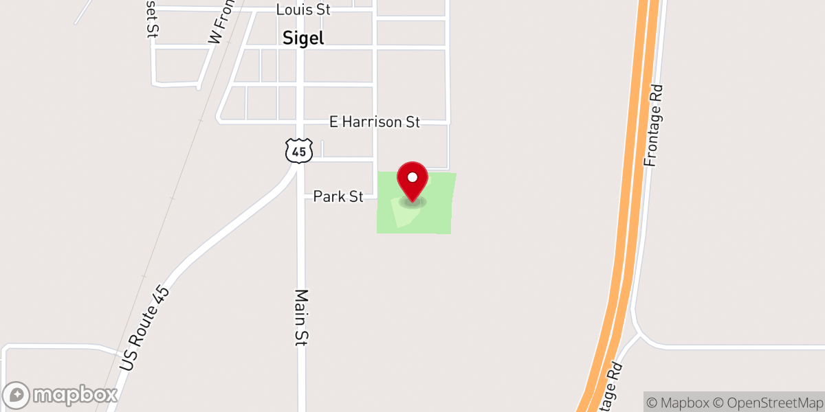 Map showing location of Sigel Park