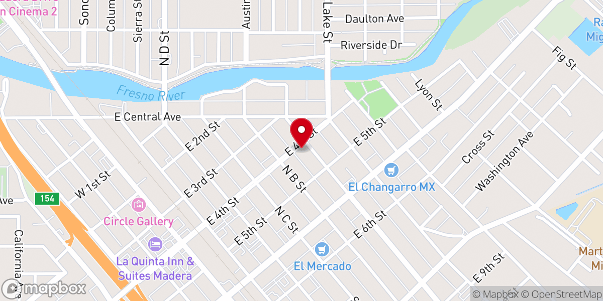 Map showing location of Trinity Episcopal Church