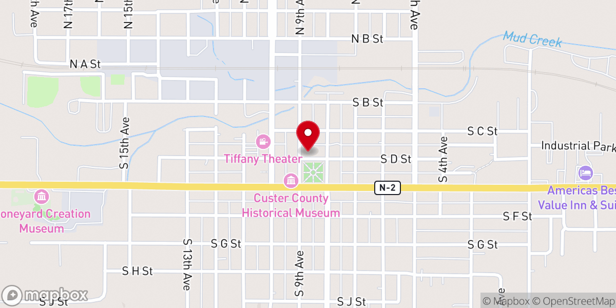 Map showing location of Community Connection