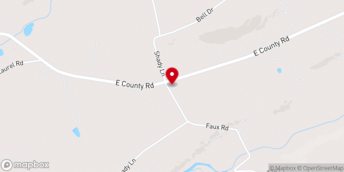 Map showing location of St James Lutheran Church