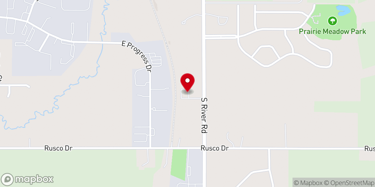 Map showing location of Full Gospel Church
