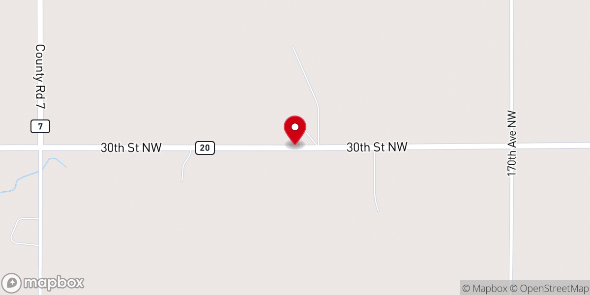 Map showing location of Trinity Lutheran Church