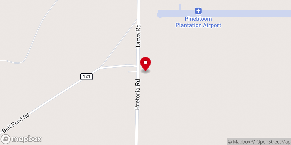 Map showing location of Chapel Hill Church