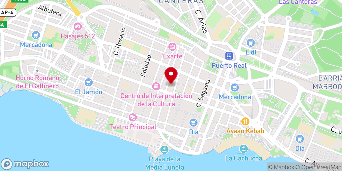 Map showing location of Prioral de San Sebastián (s. XVI-XVIII)