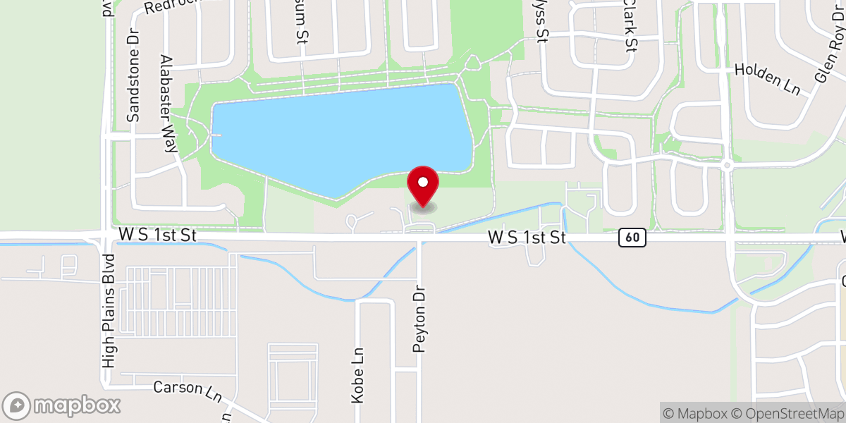 Map showing location of Faith Lutheran Church - LCMS