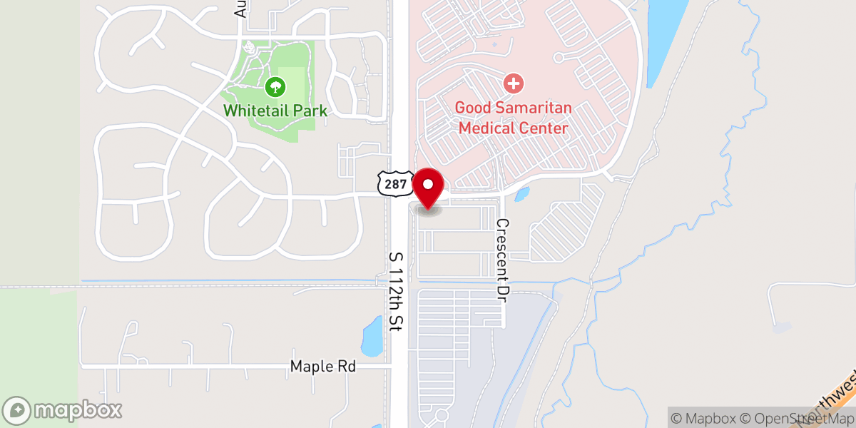 Map showing location of Off Campus Cafe