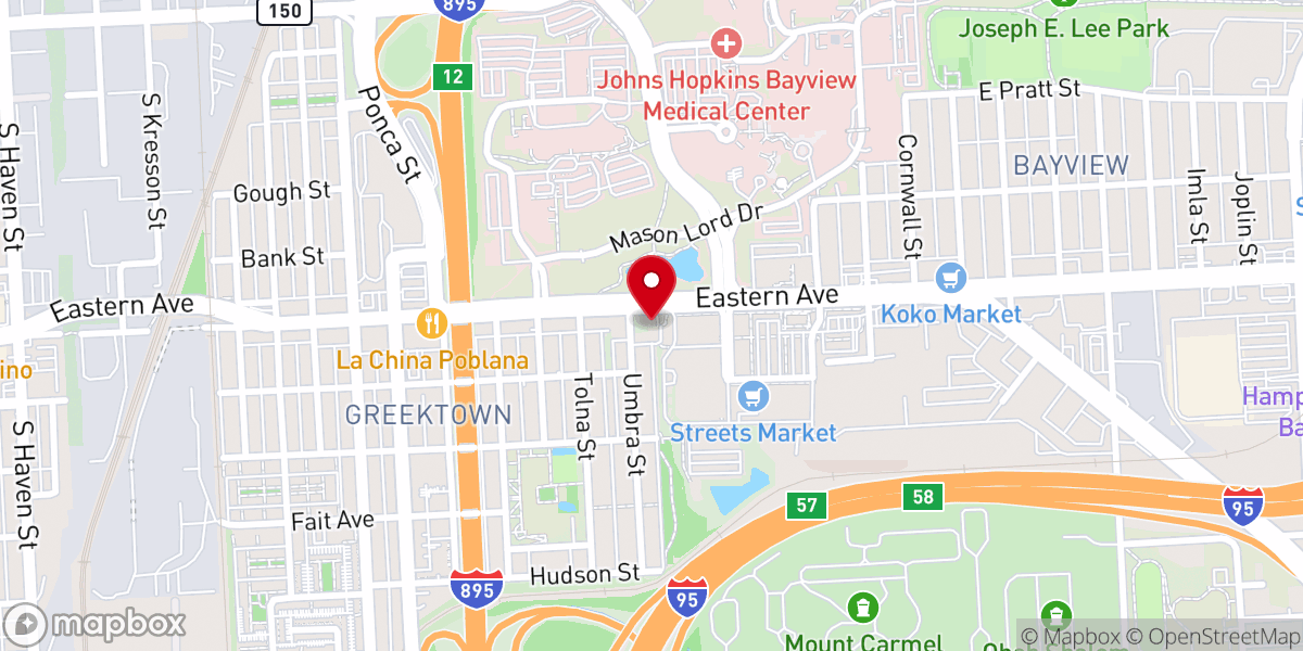 Map showing location of Destiny Christian Church