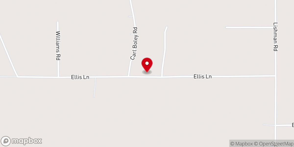 Map showing location of Sweet Home Church