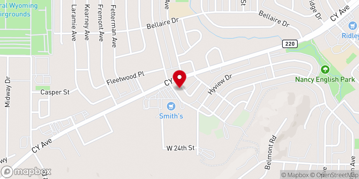 Map showing location of Boyd Avenue Baptist Church