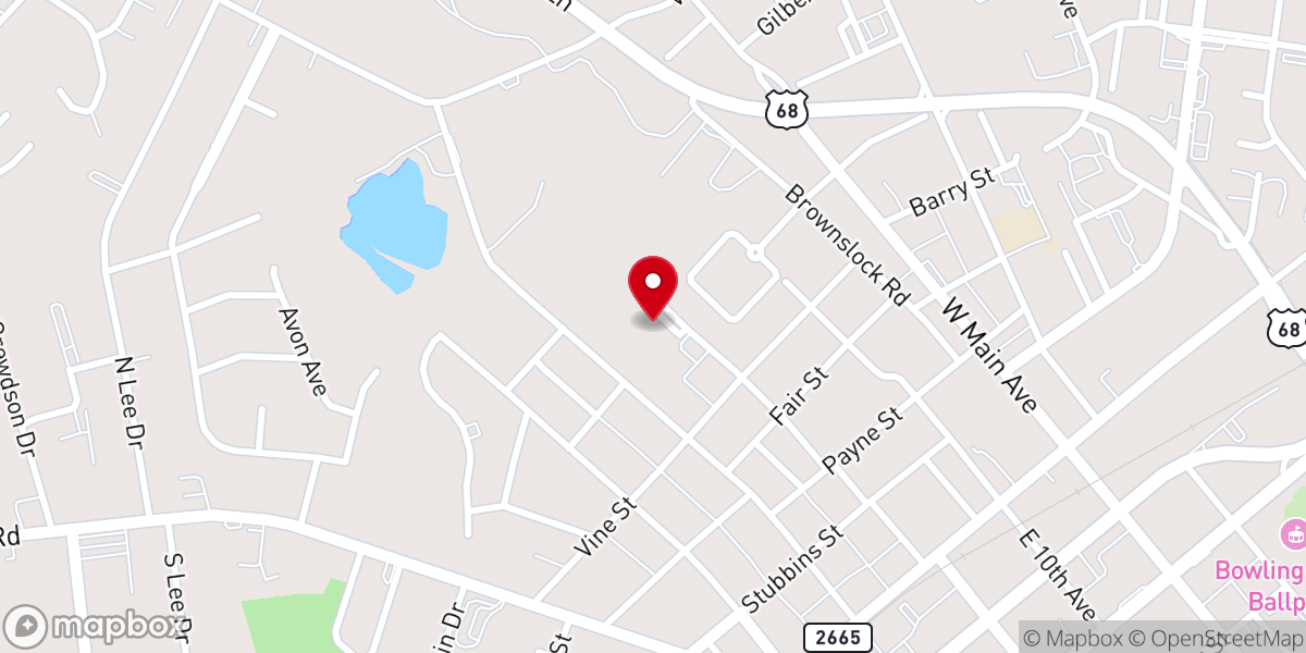 Map showing location of The Foundry Christian Community Center