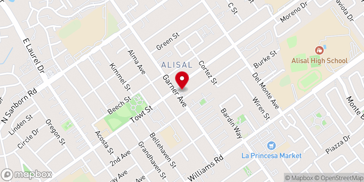 Map showing location of 살리나스 한인 장로교회 Salinas Korean Presbyterian Church