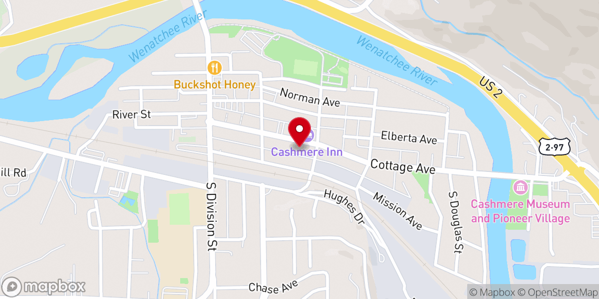 Map showing location of St James Episcopal Church