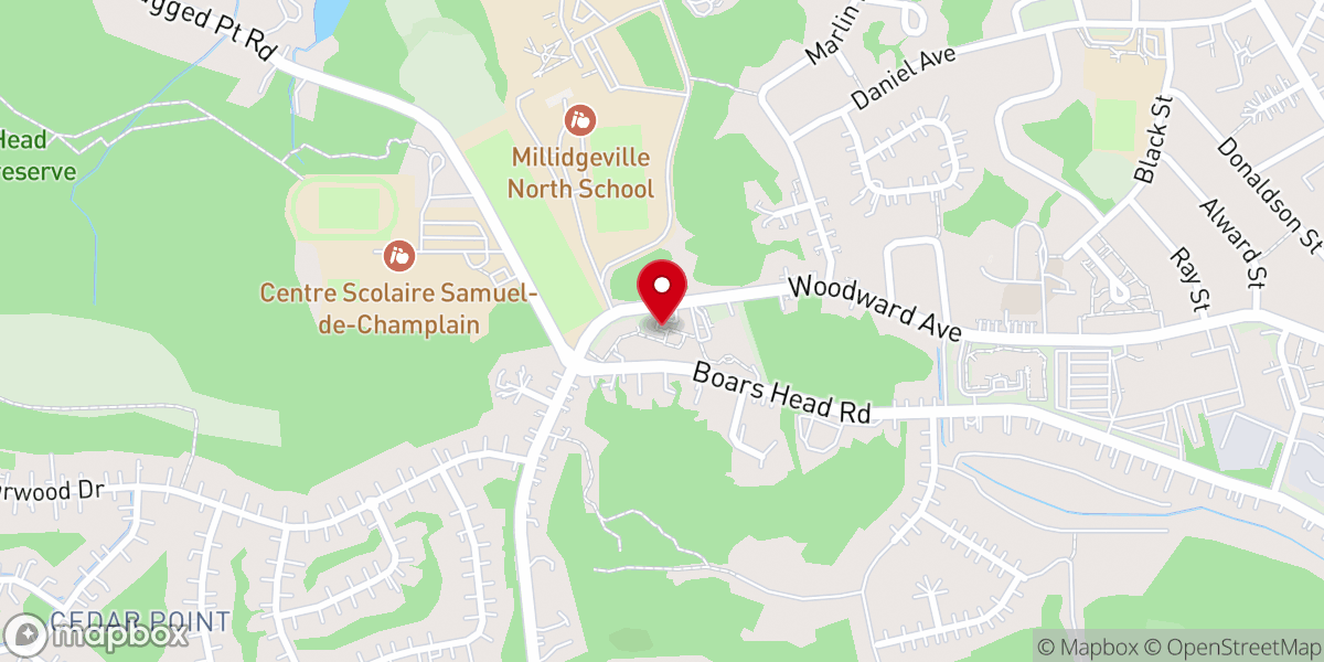 Map showing location of Seventh-day Adventist Church