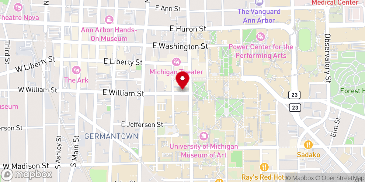 Map showing location of Redeemer Ann Arbor