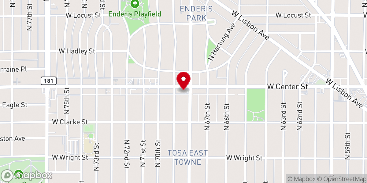 Map showing location of Pilgrim Evangelical Lutheran Church