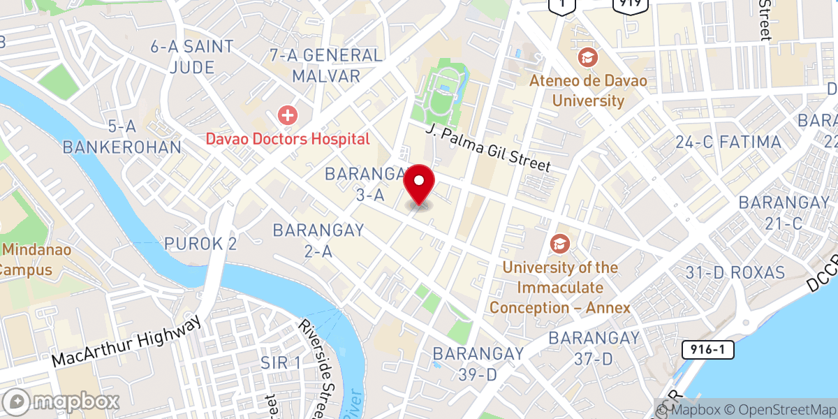 Map showing location of Christian Life Center