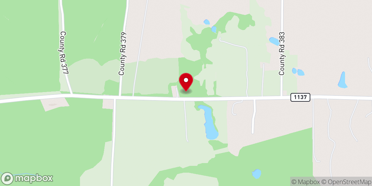 Map showing location of Anderson Chapel