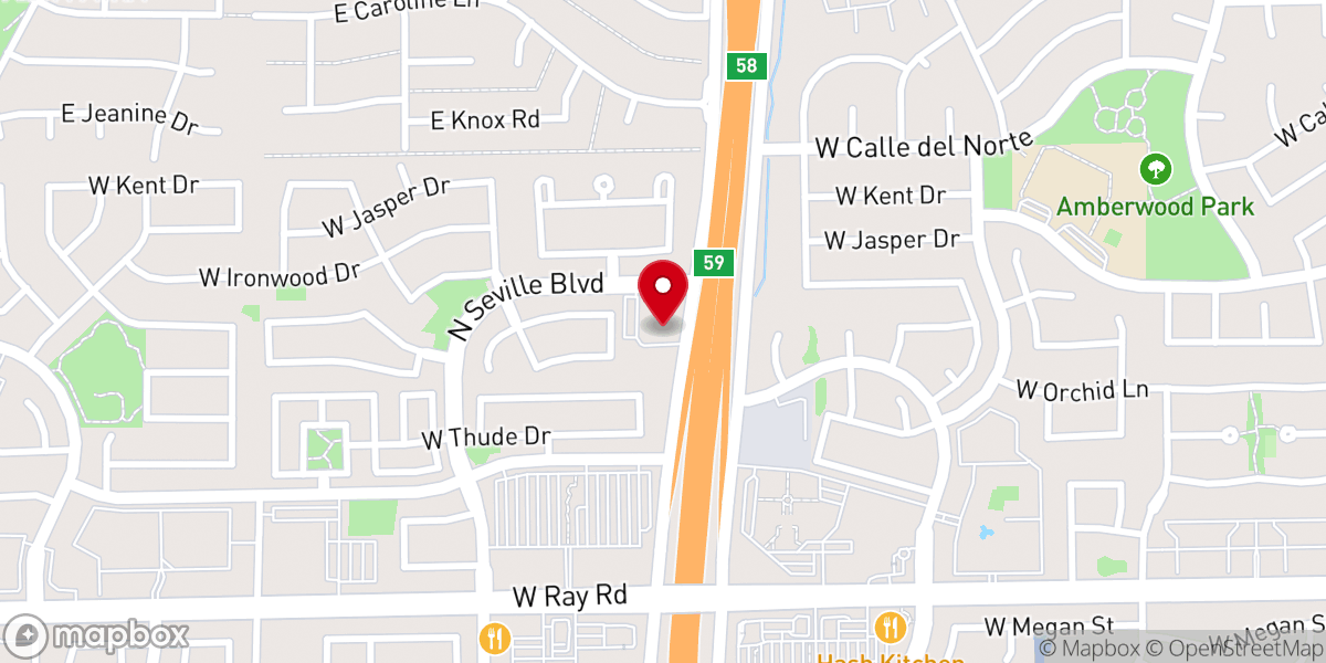 Map showing location of Chandler Bible Church