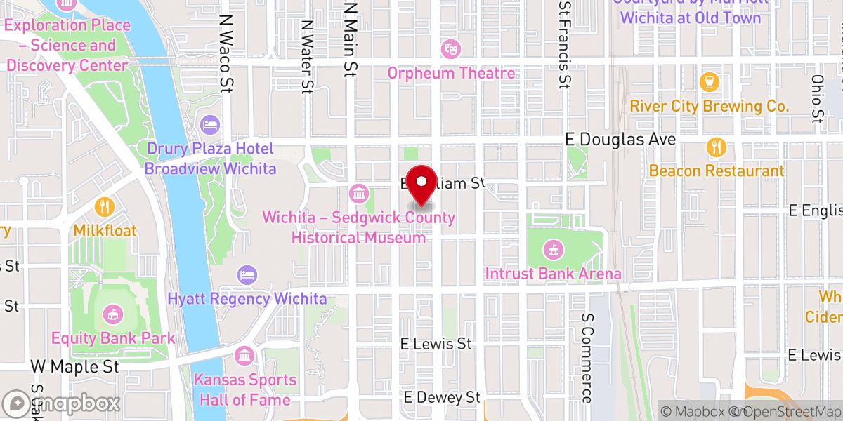Map showing location of Midwest Catholic Family Conference