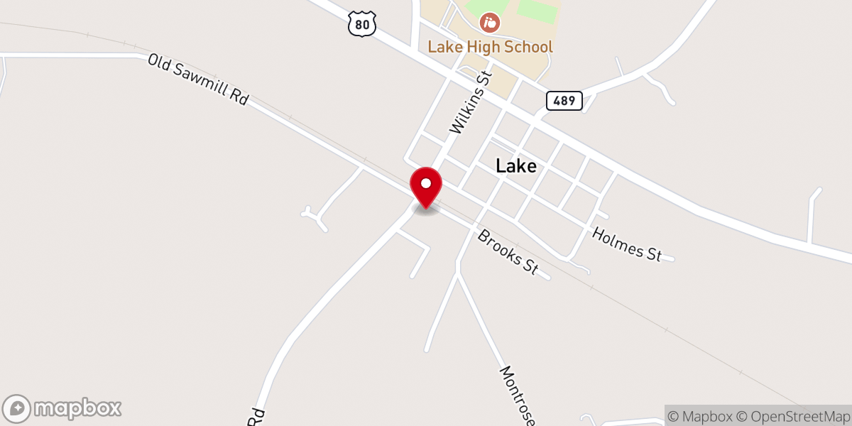Map showing location of Pleasant Valley United Methodist