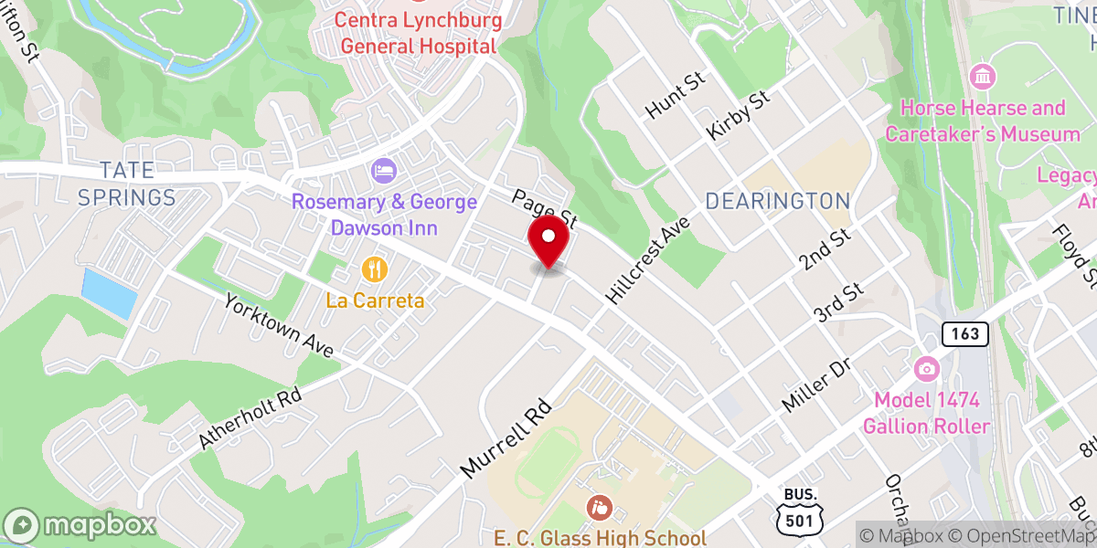 Map showing location of Amazing Grace Ministries