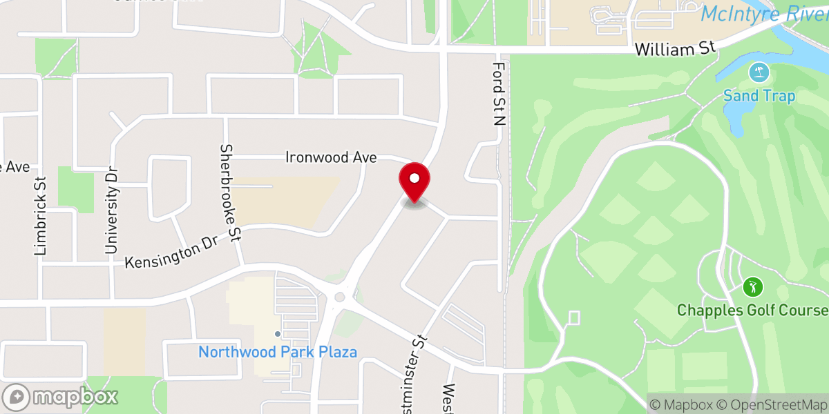 Map showing location of Living Hope Native Ministries