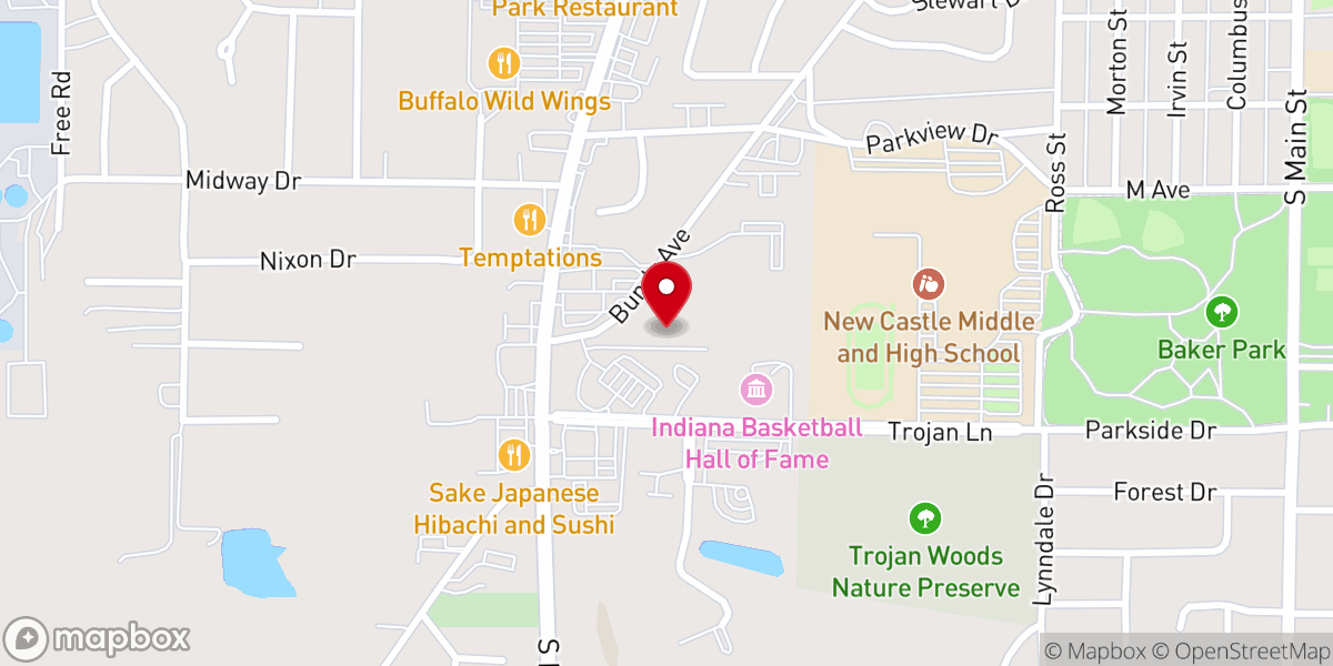 Map showing location of Saint James Episcopal Church