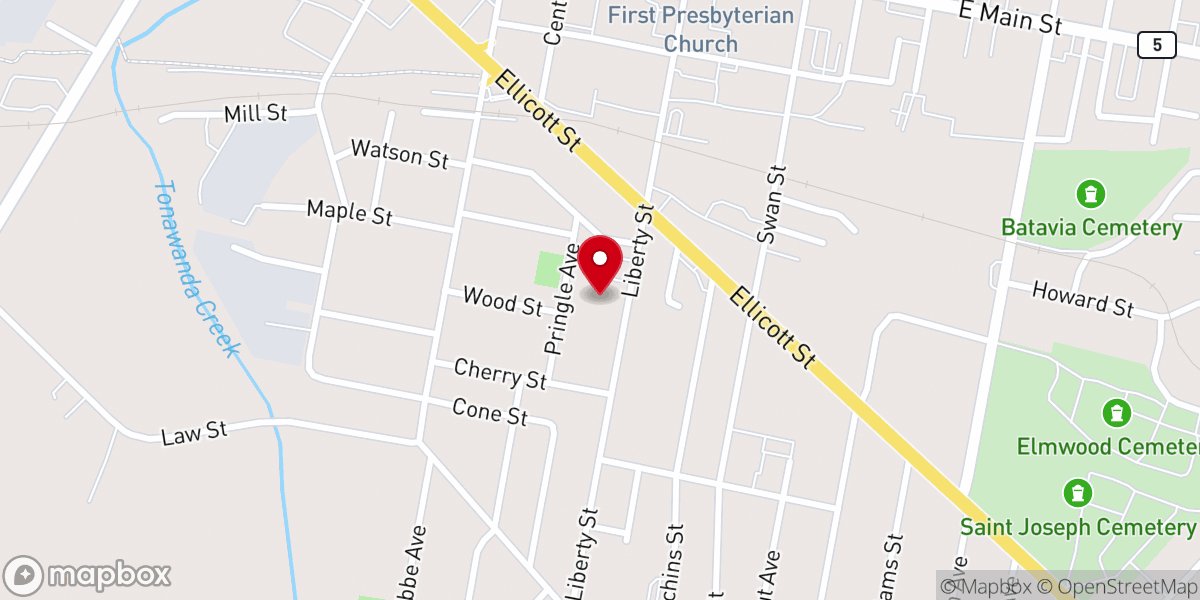 Map showing location of The City Church