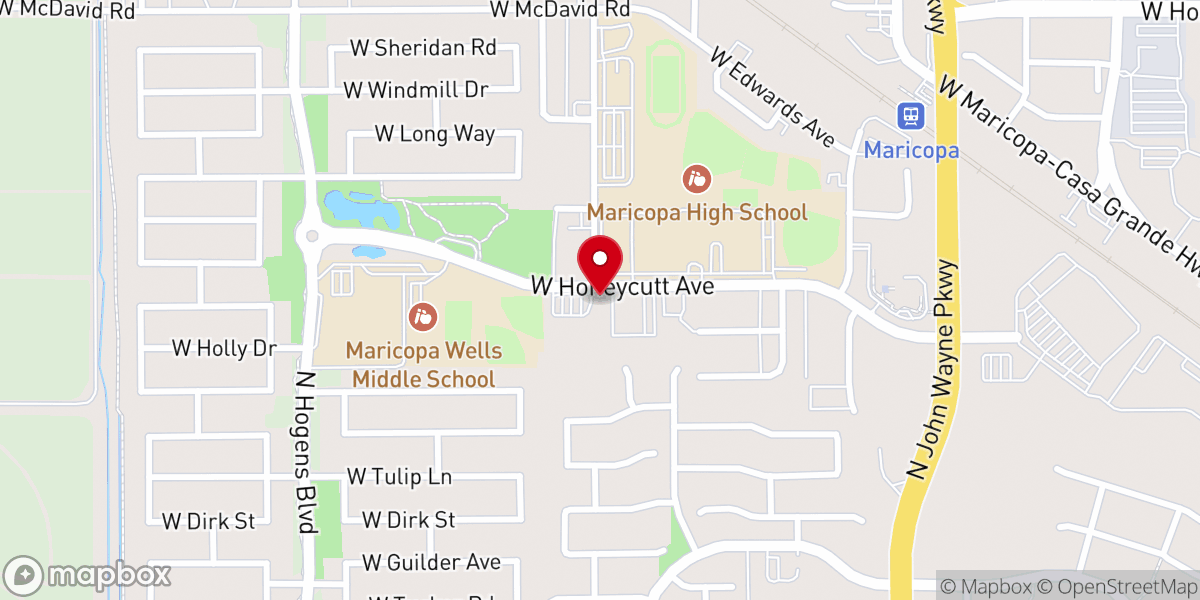 Map showing location of Iglesia Nueva Esperanza
