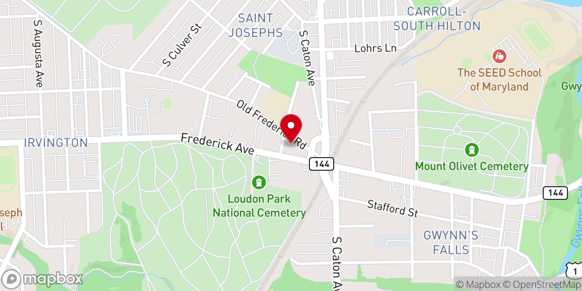 Map showing location of Memorial United Methodist Church