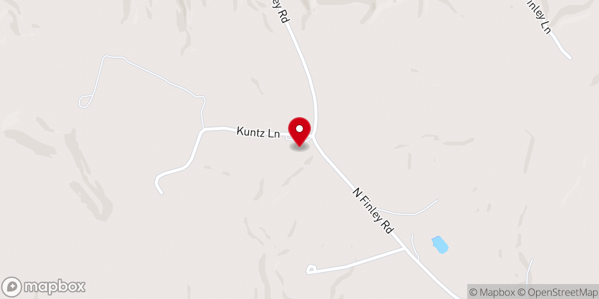 Map showing location of Ebenezer Mennonite Church