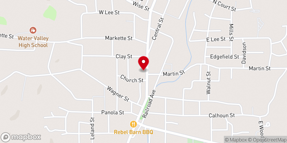 Map showing location of First United Methodist Church