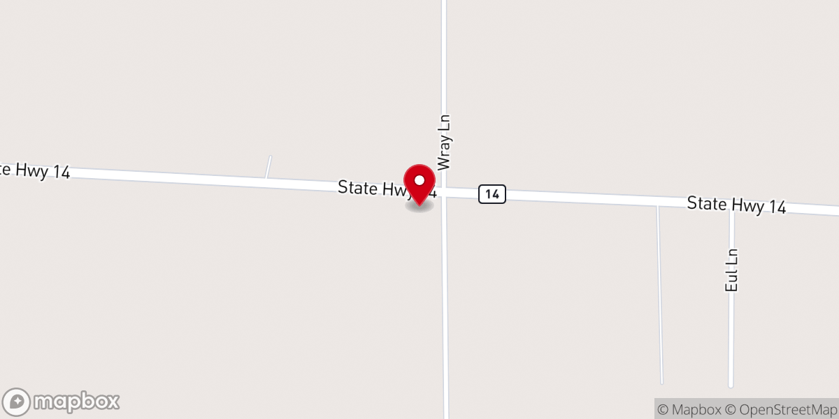 Map showing location of Liberty Baptist Church