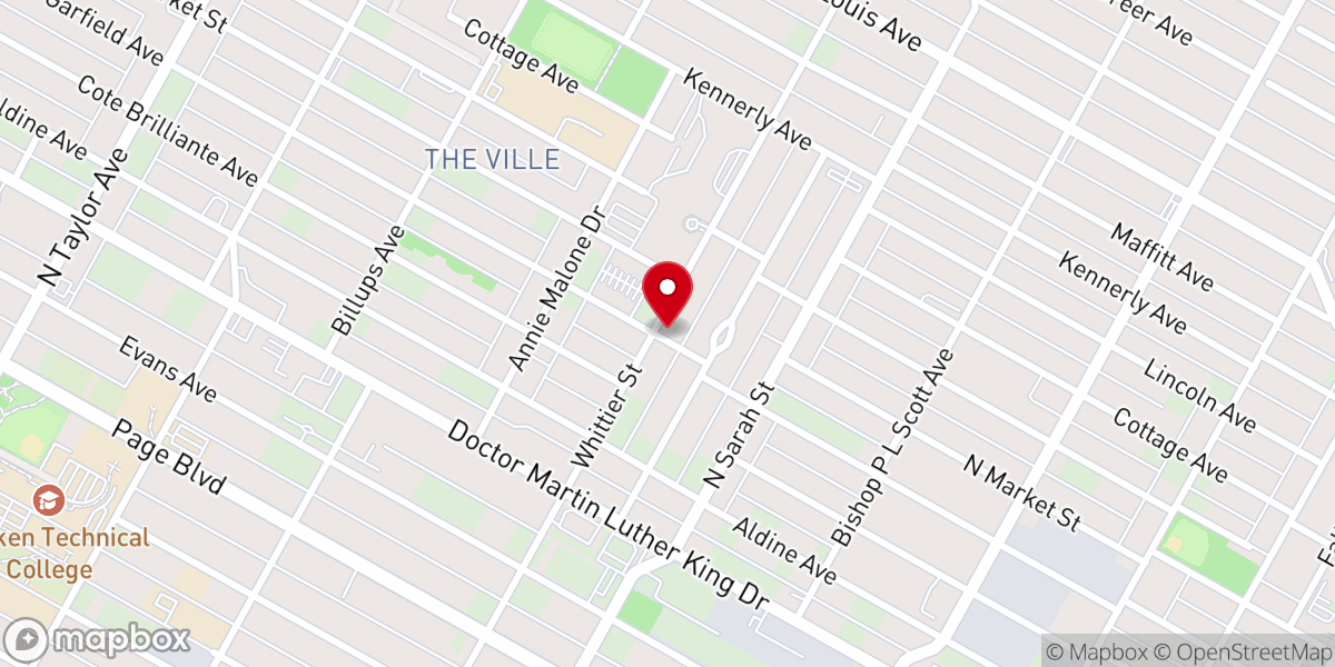 Map showing location of Harvest Time Temple Church of God in Christ