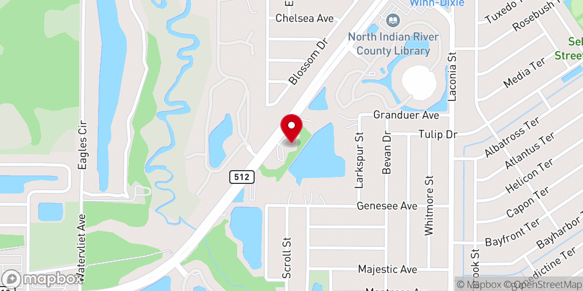 Map showing location of Calvary Chapel Sebastian