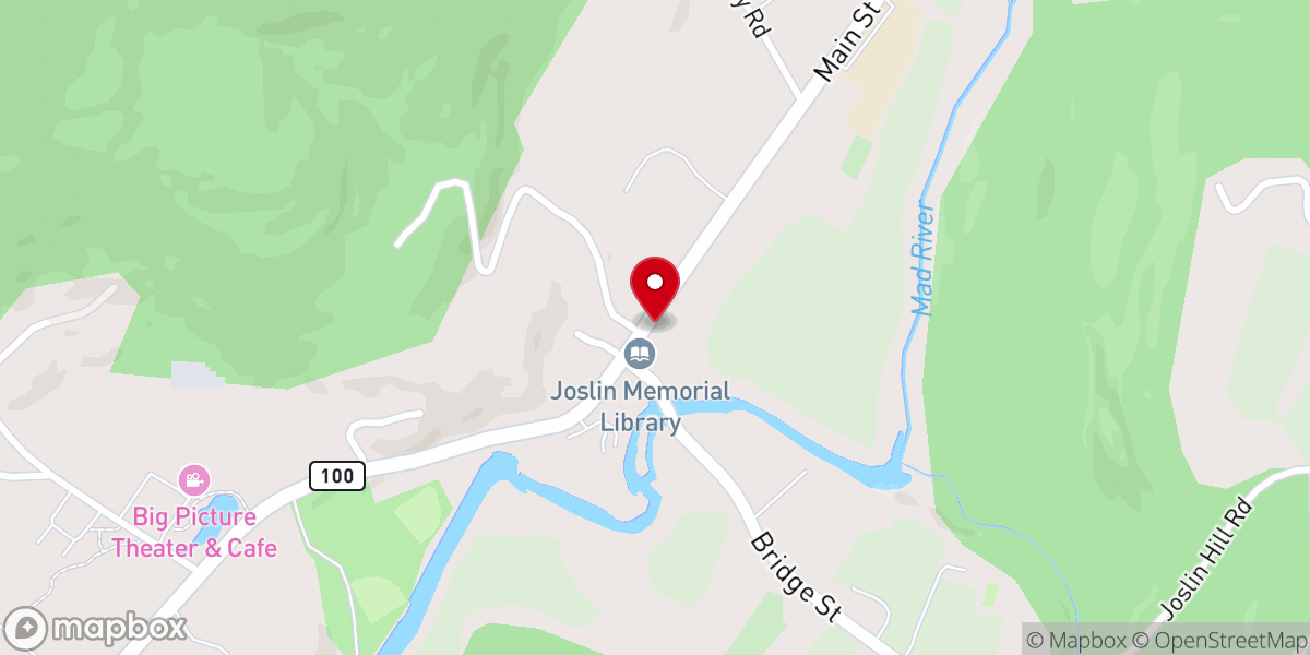 Map showing location of Waitsfield United Church of Christ