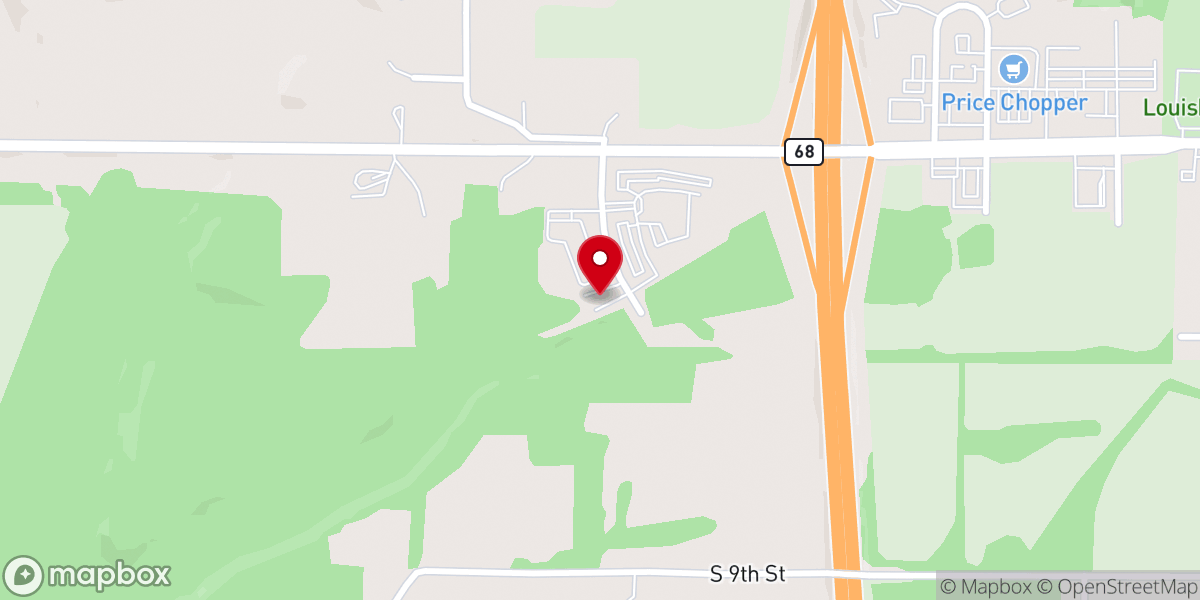 Map showing location of American Church Group of Kansas