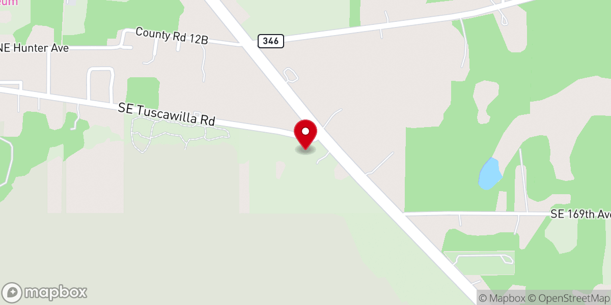 Map showing location of Micanopy Christian Fellowship