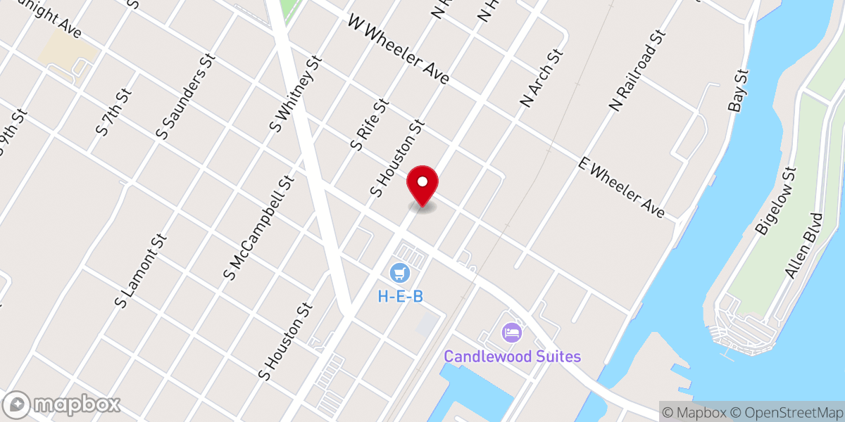 Map showing location of Rialto Events Venue